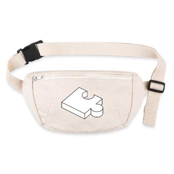 Puzzle Piece - Stanley/Stella recycled Hip Bag  - natural - Front