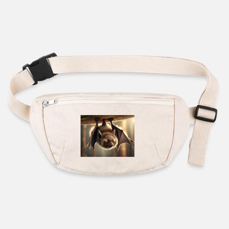 Cute animals chilling – bat Stanley/Stella recycled Hip Bag 