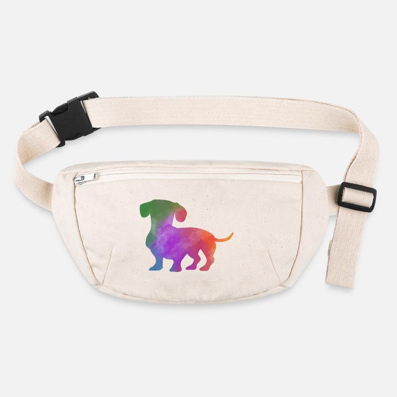COLORFUL DACHSHUND Stanley/Stella recycled Hip Bag 