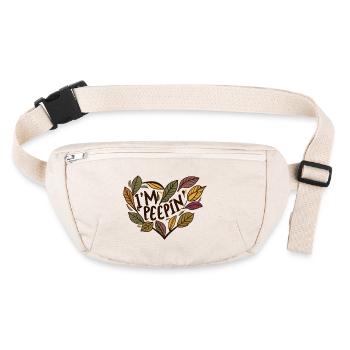 Feuillage d’automne Feuilles - Sac banane recyclé Stanley/Stella - blanc naturel - Devant