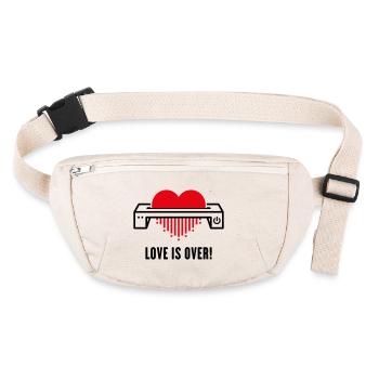 Love Is Over! (Affection / Separation / Divorce) - Stanley/Stella recycled Hip Bag  - natural - Front