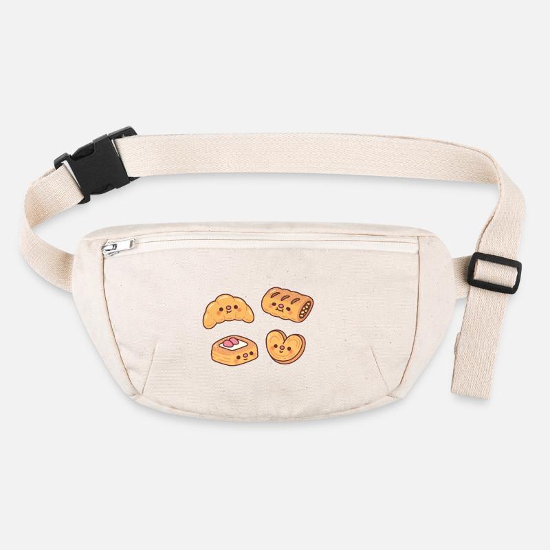 Cute Croissant Apple Strudel Danish Pastry Palmier Stanley/Stella recycled Hip Bag 