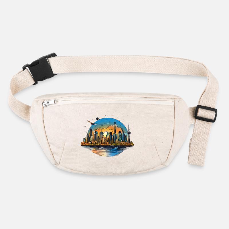 Sunset Skyline Reflection Stanley/Stella recycled Hip Bag 