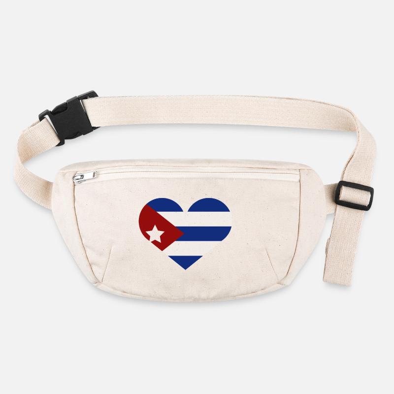 Kubanische Flagge in Herzform Stanley/Stella recycelte Gürteltasche