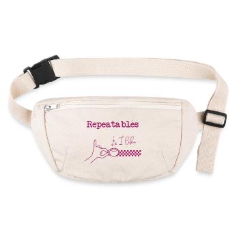 L’amour du café « reproductible » - Sac banane recyclé Stanley/Stella - blanc naturel - Devant