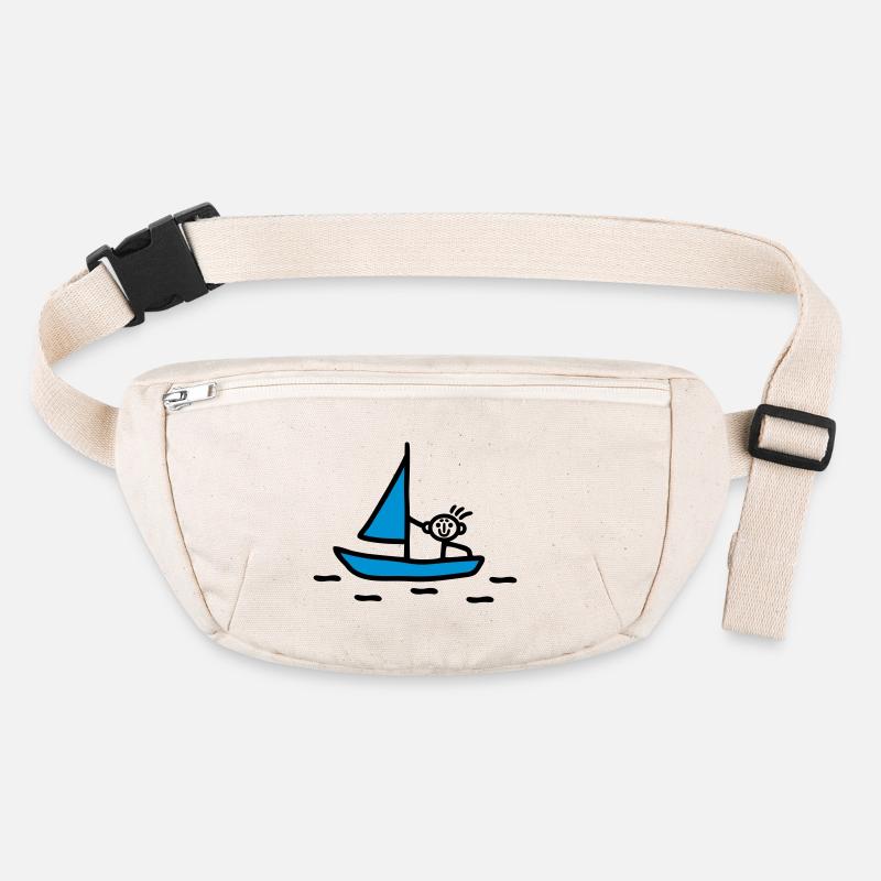 Stick figure sailing - V2 Stanley/Stella recycled Hip Bag 
