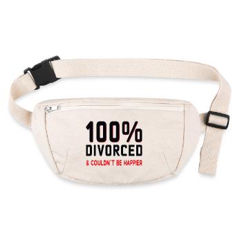 Heureux divorcé, divorce - Sac banane recyclé Stanley/Stella - blanc naturel - Devant