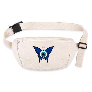 Papillon Nazar - Sac banane recyclé Stanley/Stella - blanc naturel - Devant