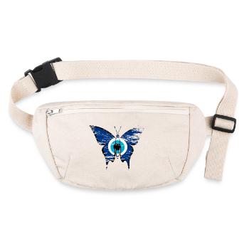 Papillon Nazar utilisé - Sac banane recyclé Stanley/Stella - blanc naturel - Devant