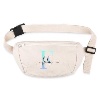 E| Monogram | Name | Fabio | Watercolor - Stanley/Stella recycled Hip Bag  - natural - Front