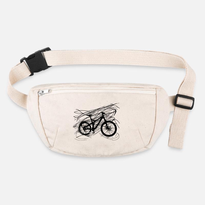 Bicycle Line Art Stanley/Stella recycled Hip Bag 