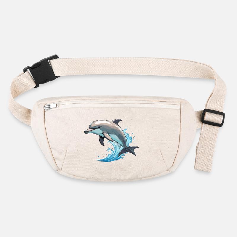 Dolphin - Cute Ocean Pet Design Stanley/Stella recycled Hip Bag 