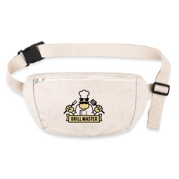 Grill Master (Grillen / Barbecue / BBQ / 2C) - Stanley/Stella recycelte Gürteltasche - Naturweiß - Vorne