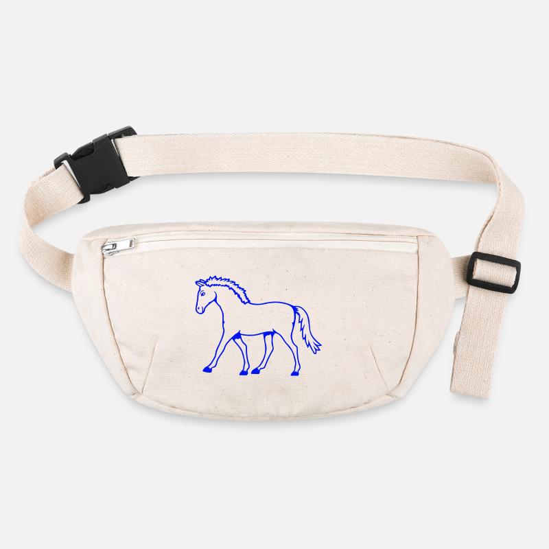Pferd läuft geht Reiter Cartoon reiten süß Comic Stanley/Stella recycelte Gürteltasche
