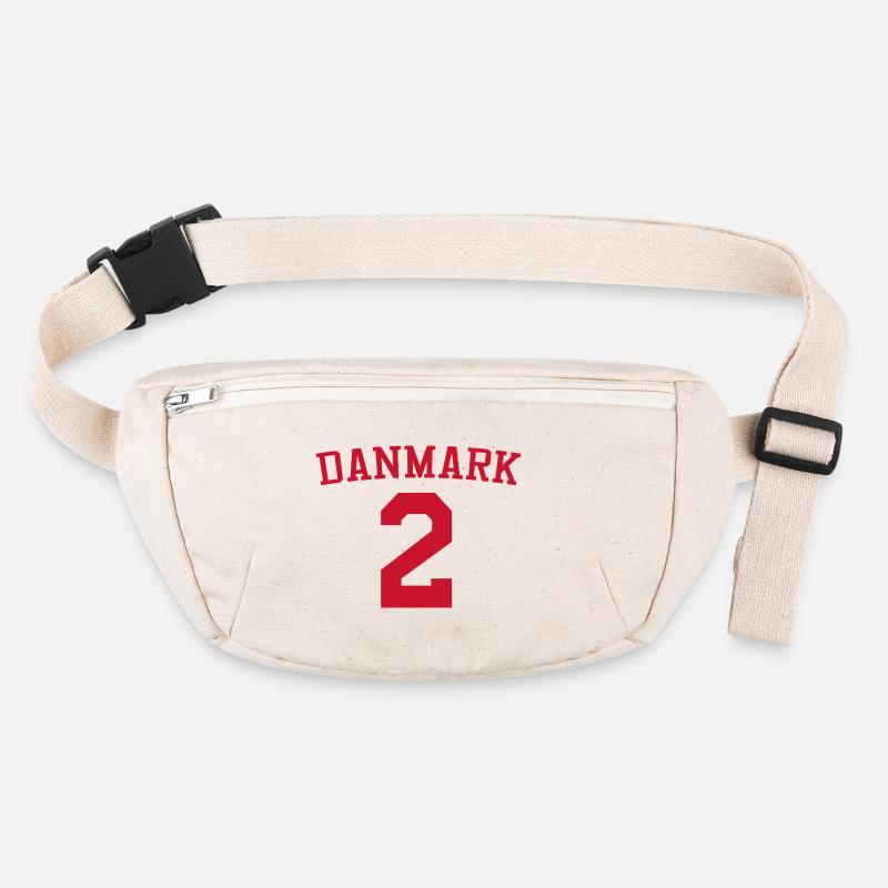 Denmark 2 – Red Text Design Stanley/Stella recycled Hip Bag 