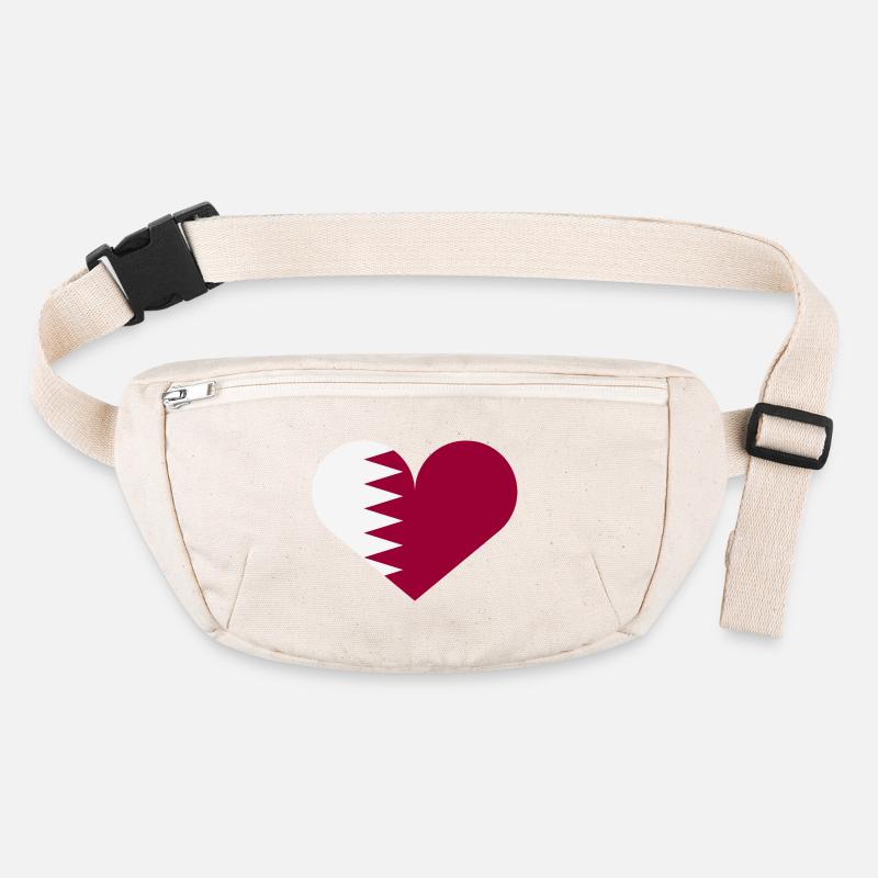 Katar-Herzflagge Stanley/Stella recycelte Gürteltasche
