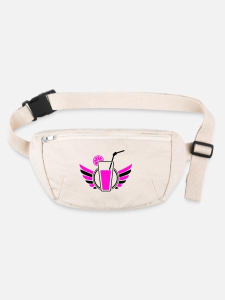 Cocktail Wings - Stanley/Stella recycled Hip Bag  - natural - Front