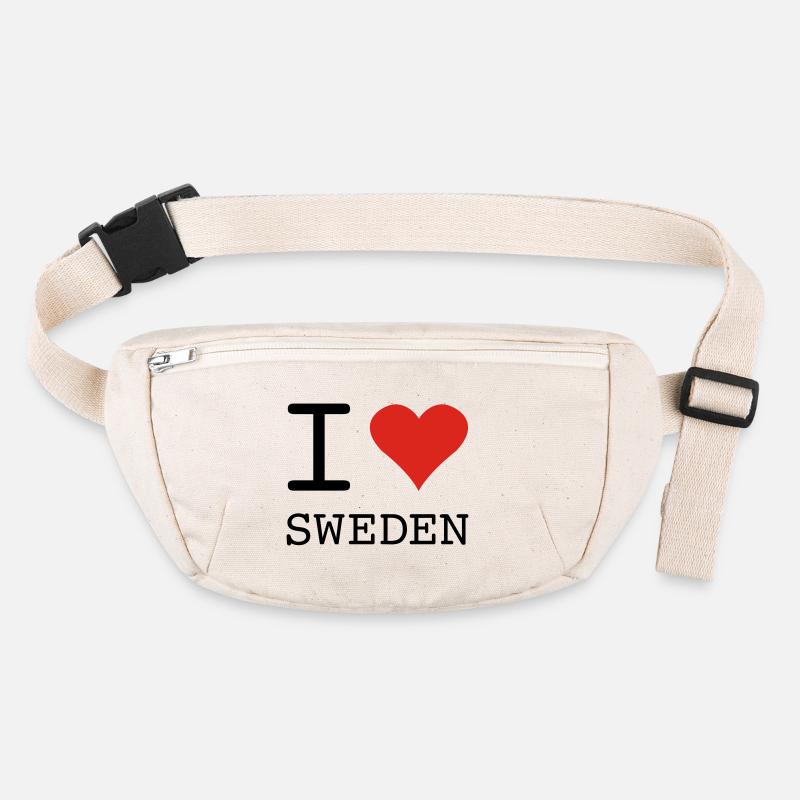 J’AIME LA SUÈDE Schweden Sac banane recyclé Stanley/Stella