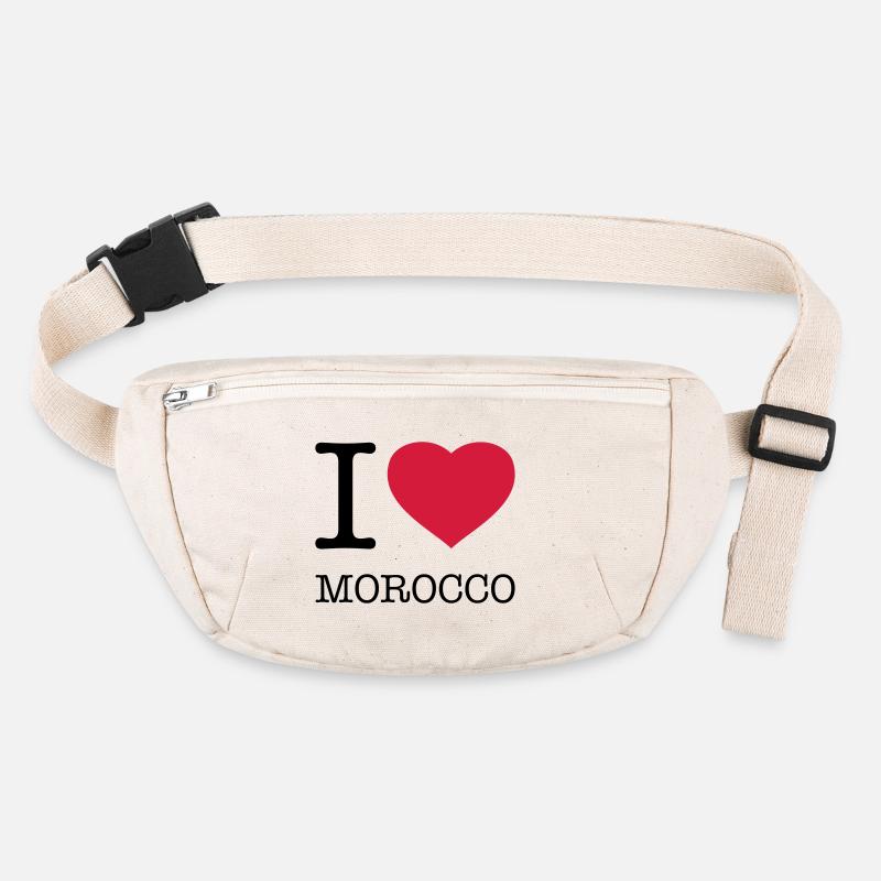 I LOVE MOROCCO Marokko Stanley/Stella recycelte Gürteltasche