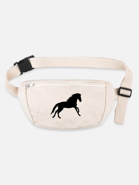 Cheval - Sac banane recyclé Stanley/Stella - blanc naturel - Devant