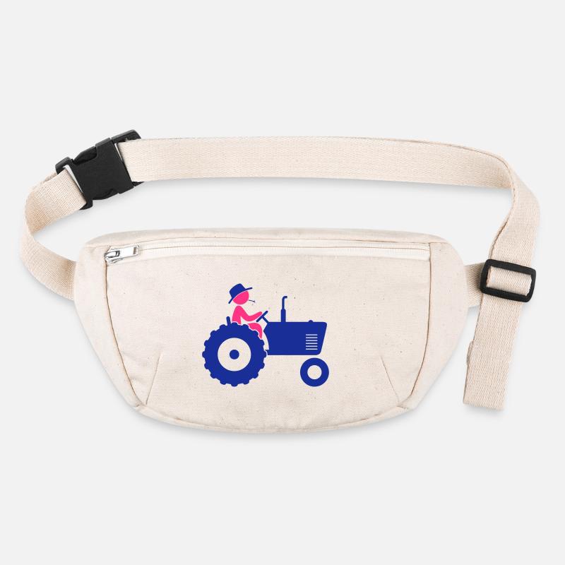 Farmer on tractor Stanley/Stella recycled Hip Bag 