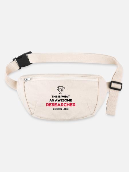 Forscher / Forschung / Arbeit / Job - Stanley/Stella recycelte Gürteltasche - Naturweiß - Vorne