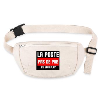 la poste pas de pub s'il vous plait - Sac banane recyclé Stanley/Stella - blanc naturel - Devant