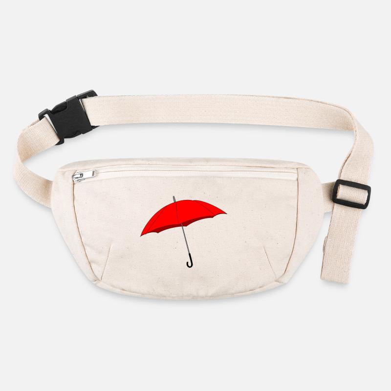 Roter Regenschirm Stanley/Stella recycelte Gürteltasche
