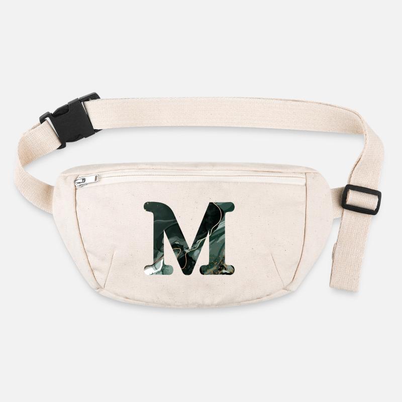 Green marbled letter m Stanley/Stella recycled Hip Bag 