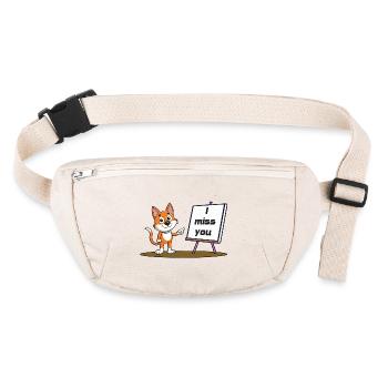 Miss U - Stanley/Stella recycelte Gürteltasche - Naturweiß - Vorne