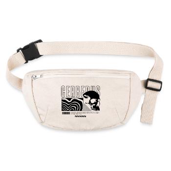 Cerbère noir - Sac banane recyclé Stanley/Stella - blanc naturel - Devant