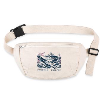 Neko Fuji San Kitten - Sac banane recyclé Stanley/Stella - blanc naturel - Devant
