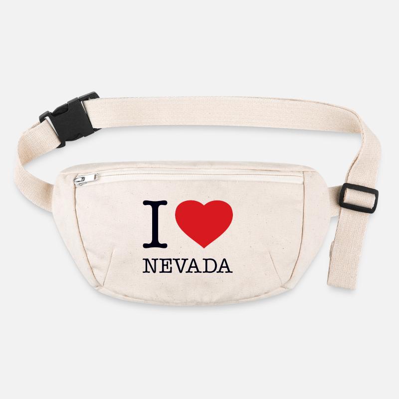 I LOVE NEVADA Stanley/Stella recycelte Gürteltasche