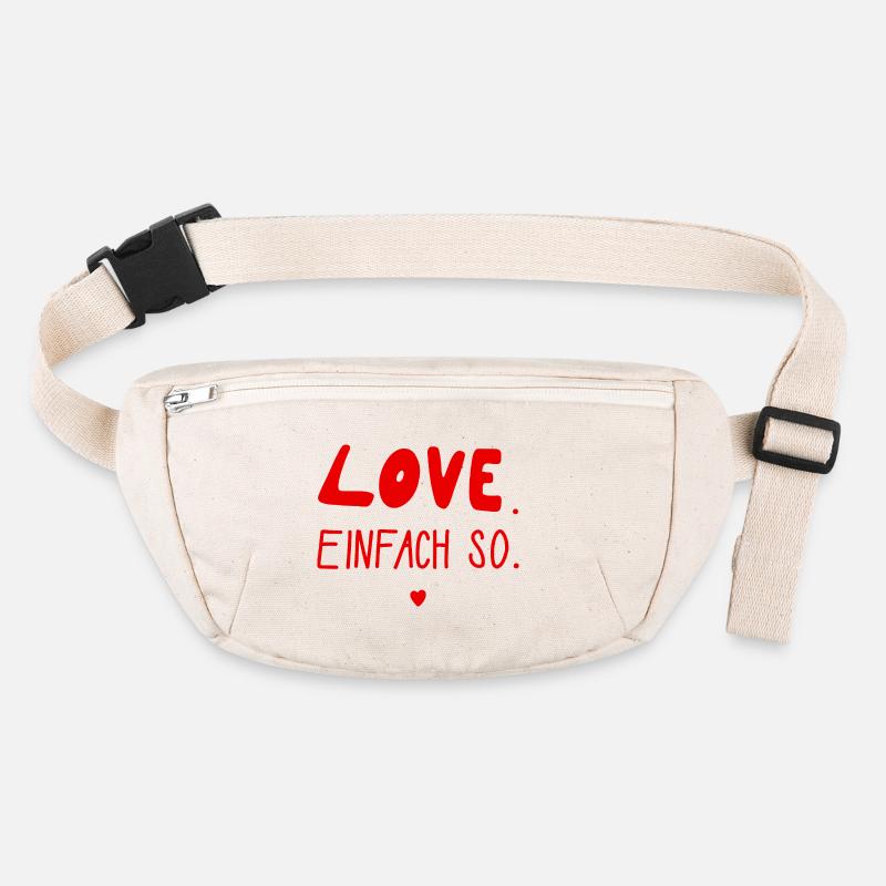 Love. Einfach so. Valentinstag, Hochzeit, Liebe Stanley/Stella recycelte Gürteltasche