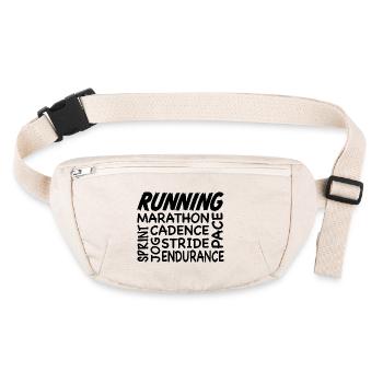 Running - inspiration - Stanley/Stella recycled Hip Bag  - natural - Front
