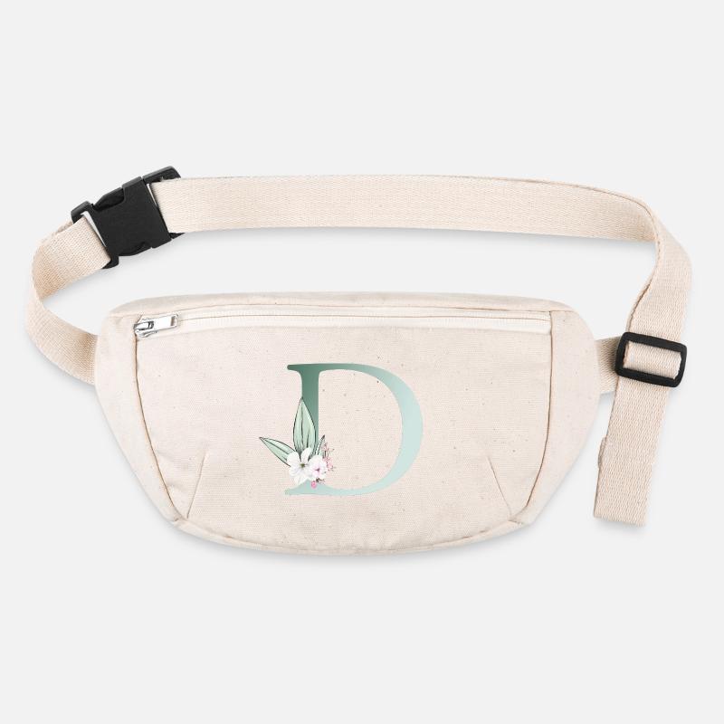 D Monogram, Floral, Personnalisable Sac banane recyclé Stanley/Stella