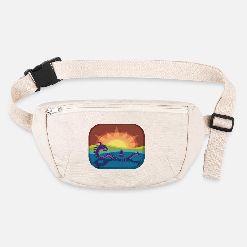 Loch Monster in Regenbogenlandschaft Stanley/Stella recycelte Gürteltasche