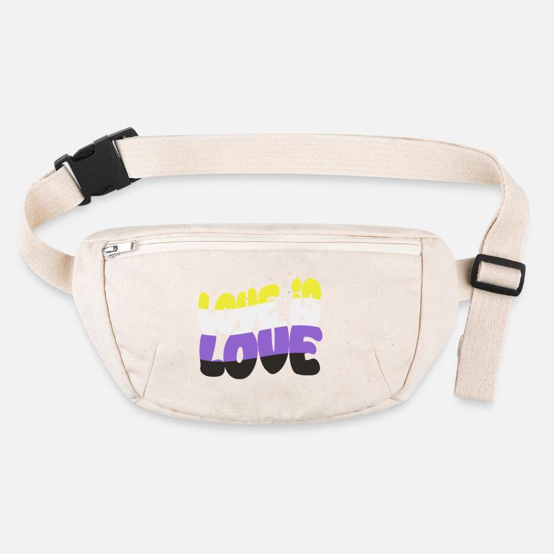 Love is Love – Nonbinary & Proud Stanley/Stella recycled Hip Bag 