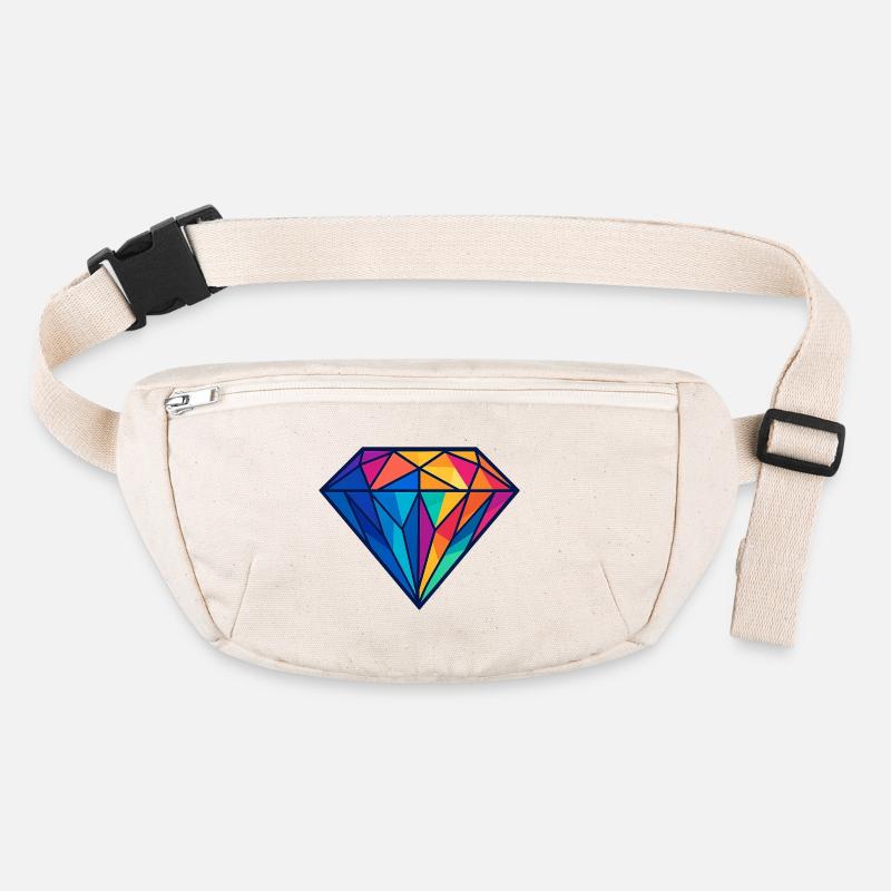 Geometric Diamond | Colorful/rainbow design Stanley/Stella recycled Hip Bag 