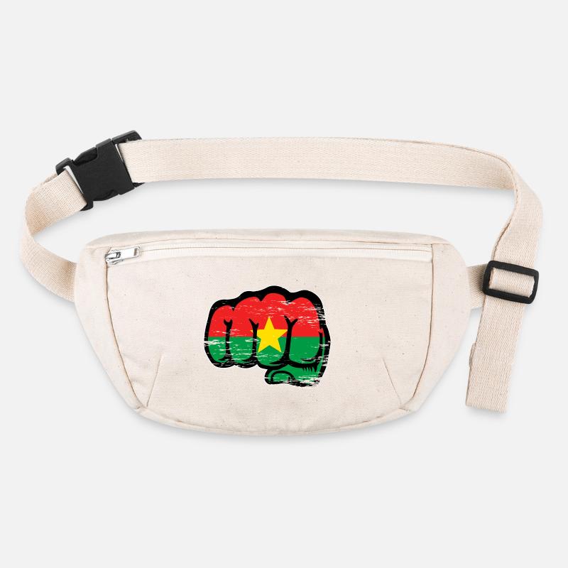 Poing du drapeau du Burkina Faso utilisé Sac banane recyclé Stanley/Stella