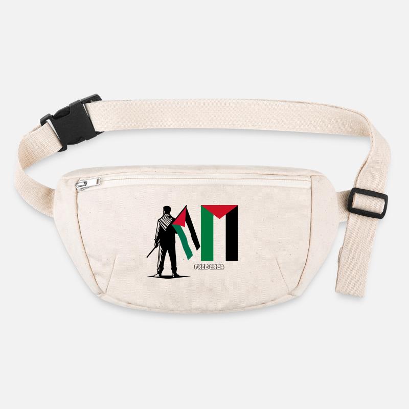 Abstrakte Sluette bunte Blöcke Stanley/Stella recycelte Gürteltasche