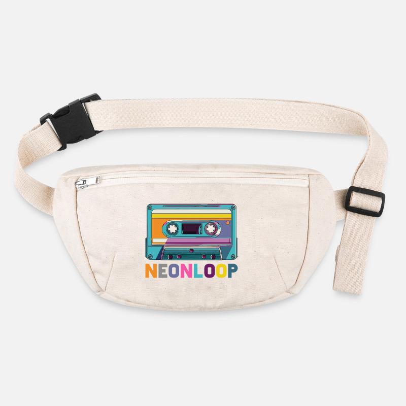 Neon Loop Cassette Design Stanley/Stella recycled Hip Bag 