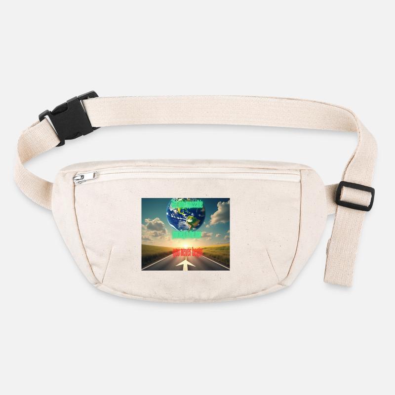 Only the journey you don't start is impossible Stanley/Stella recycled Hip Bag 