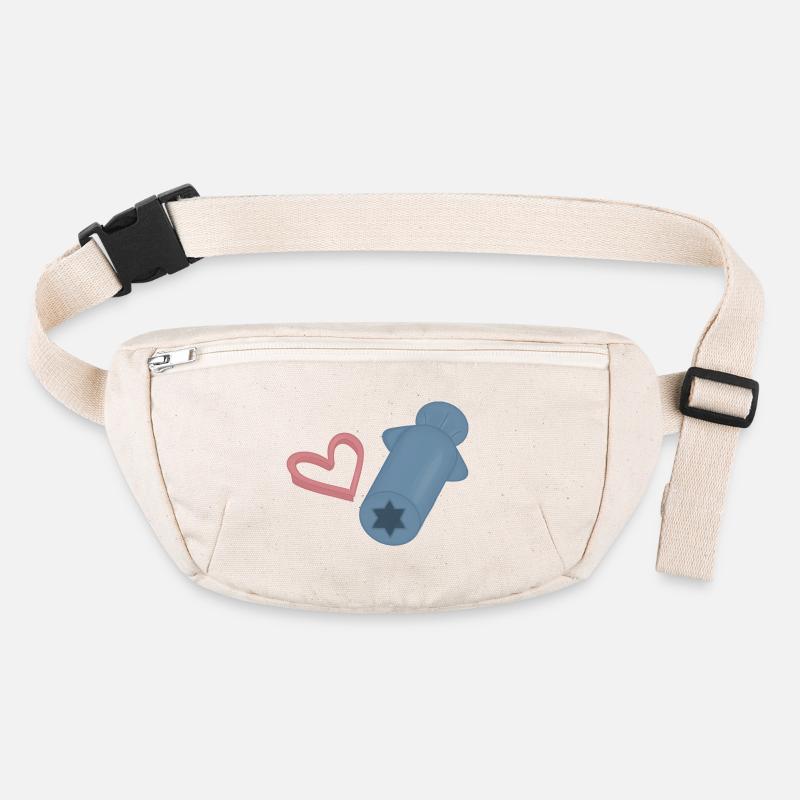 Estampe rétro de Heart Rocket Sac banane recyclé Stanley/Stella