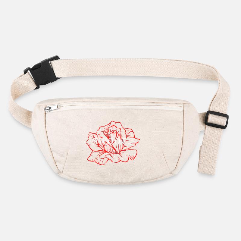 Rote Rosenlinienkunst Stanley/Stella recycelte Gürteltasche