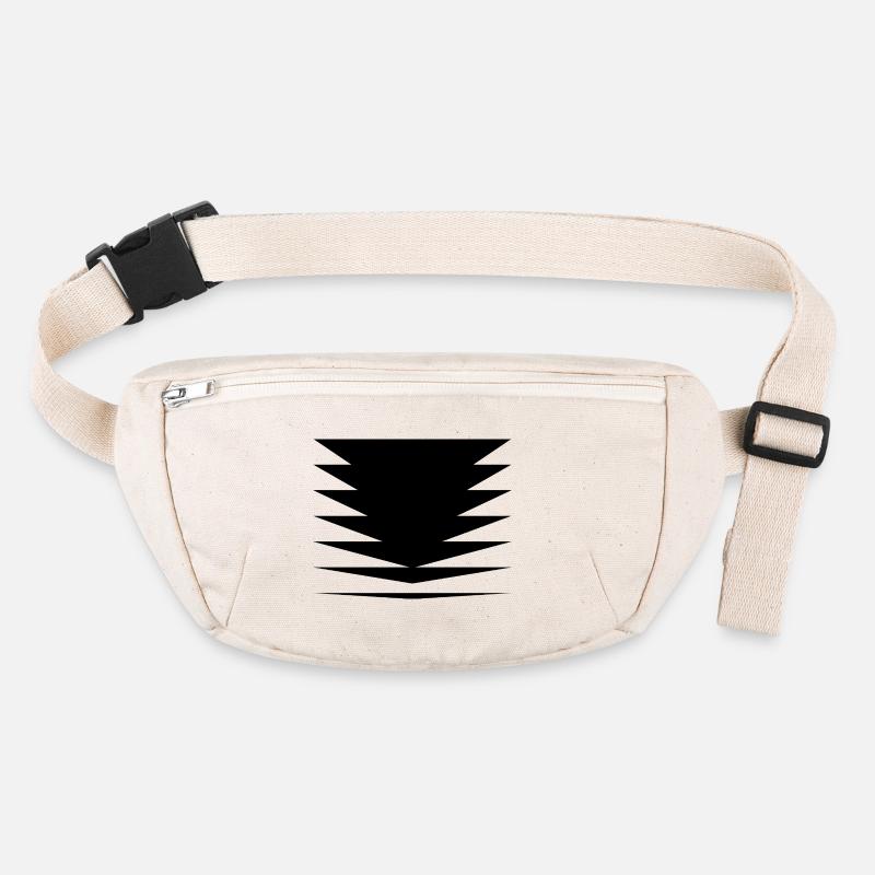 Black triangles design Stanley/Stella recycled Hip Bag 