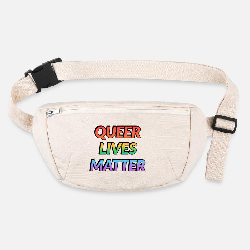 Arc-en-ciel Queer Lives Matter Sac banane recyclé Stanley/Stella