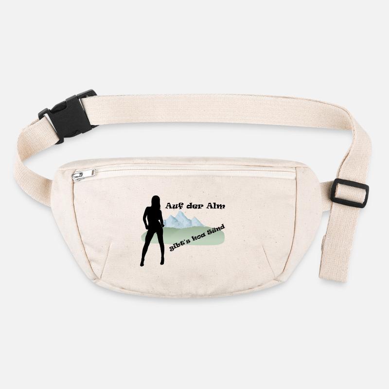 "Auf der Alm gibt's koa Sünd" by Claudia-Moda Stanley/Stella recycelte Gürteltasche