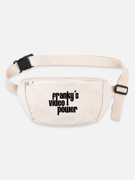 Power Video Franky - Sac banane recyclé Stanley/Stella - blanc naturel - Devant