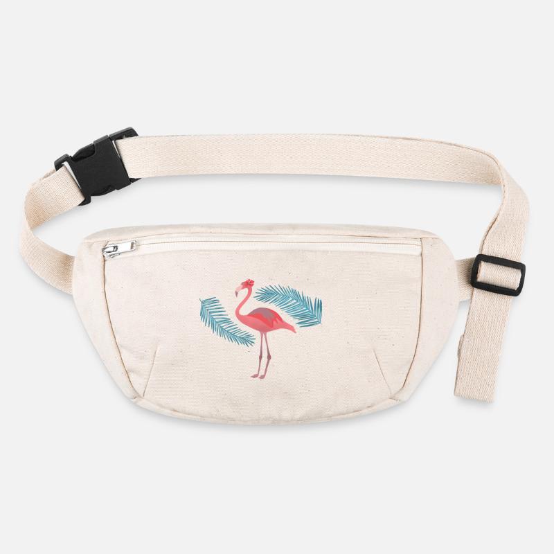 Flamant rose et palmiers Sac banane recyclé Stanley/Stella